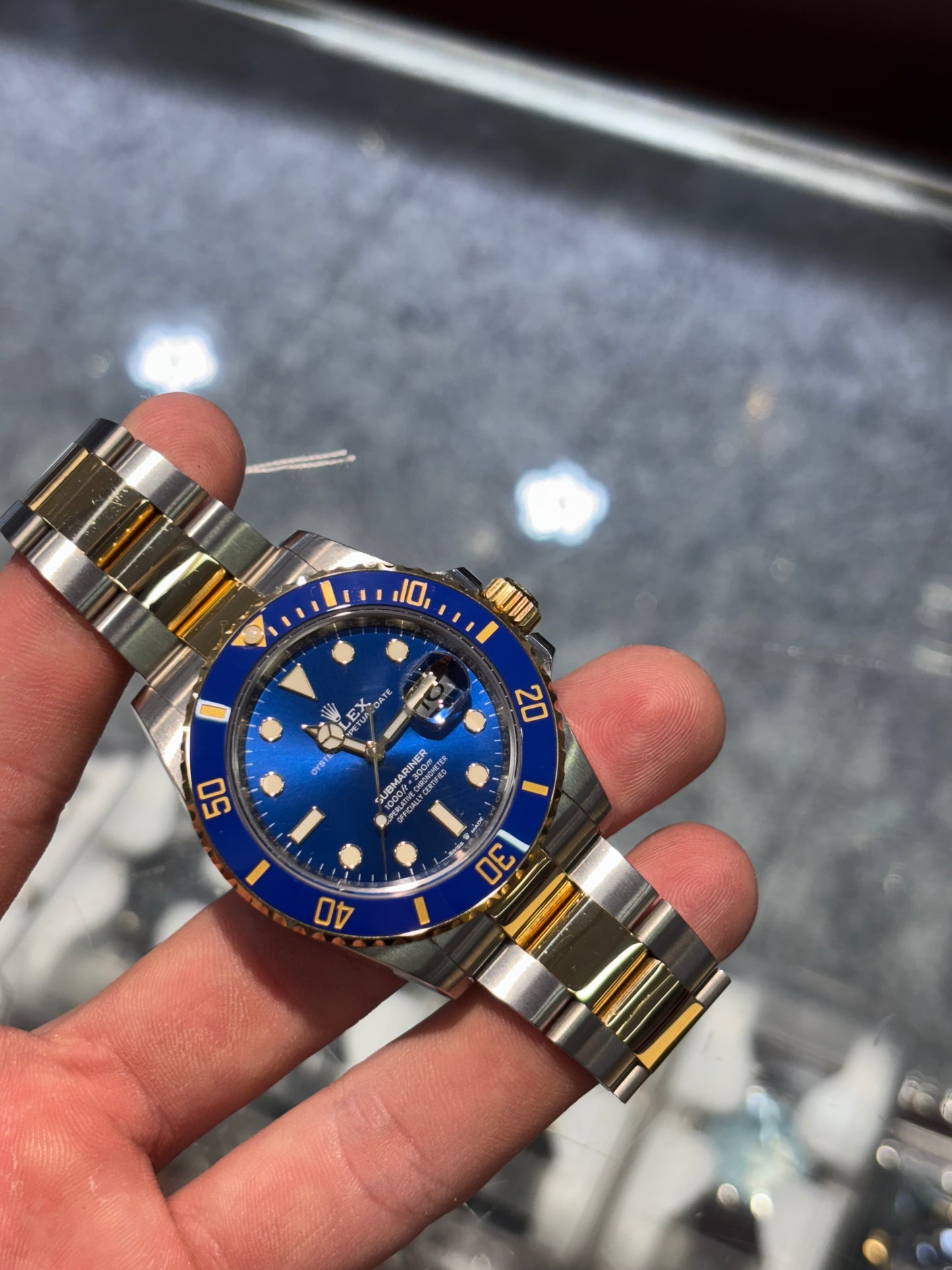 Rolex Submariner Date 41mm Blue Dial Two Tone 126613LB Box & Papers 2021