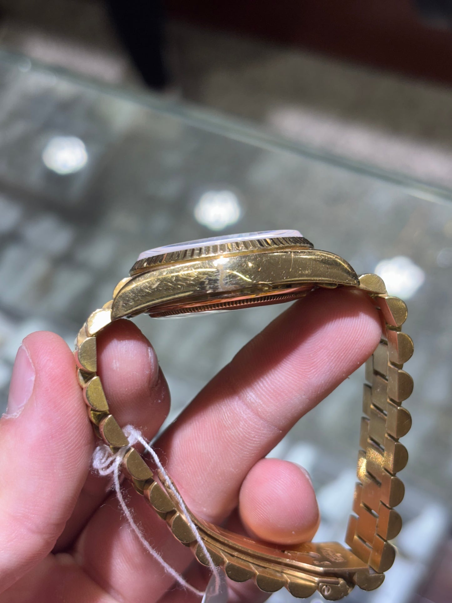 Rolex Day Date 36mm White Roman Jubilee Bracelet 18038