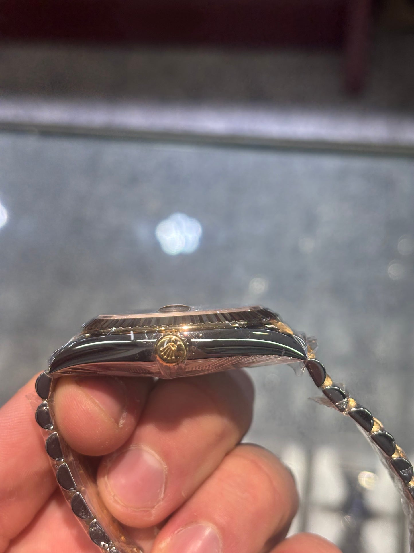 Rolex Datejust 41mm MOP Diamond Fluted Jubilee Bracelet Box and Papers 162333