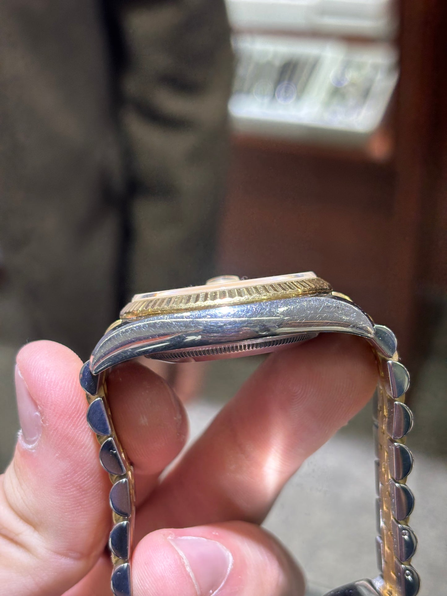 Rolex Datejust 36mm Champagne Stick Fluted Jubilee 116233