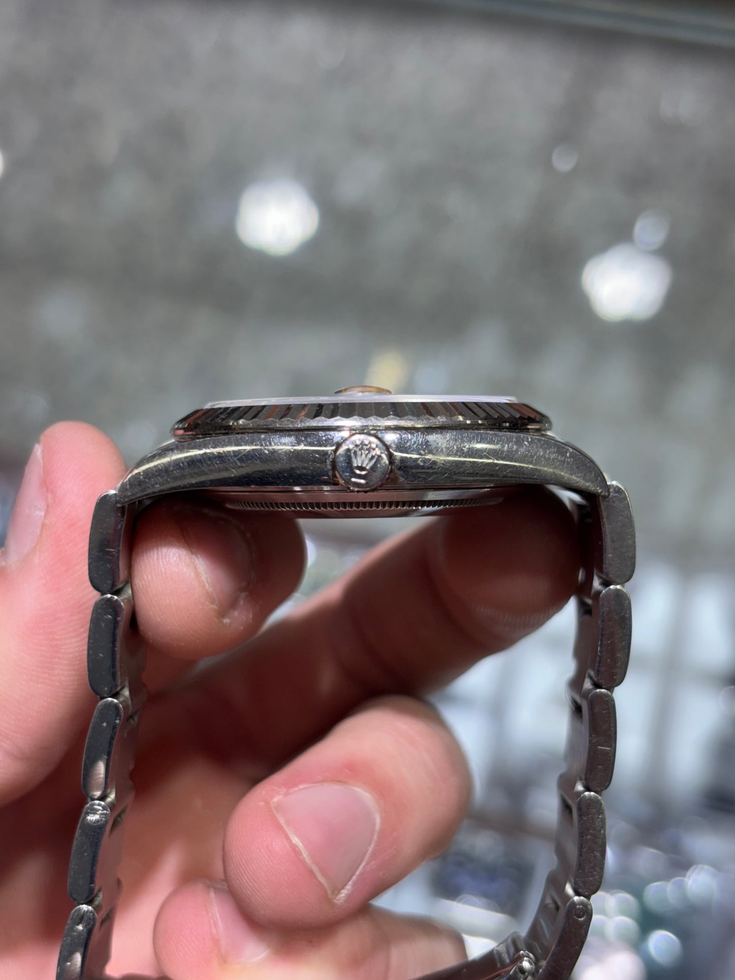 Rolex Datejust 41mm Rhodium Index Dial Oyster Bracelet Ref 126334