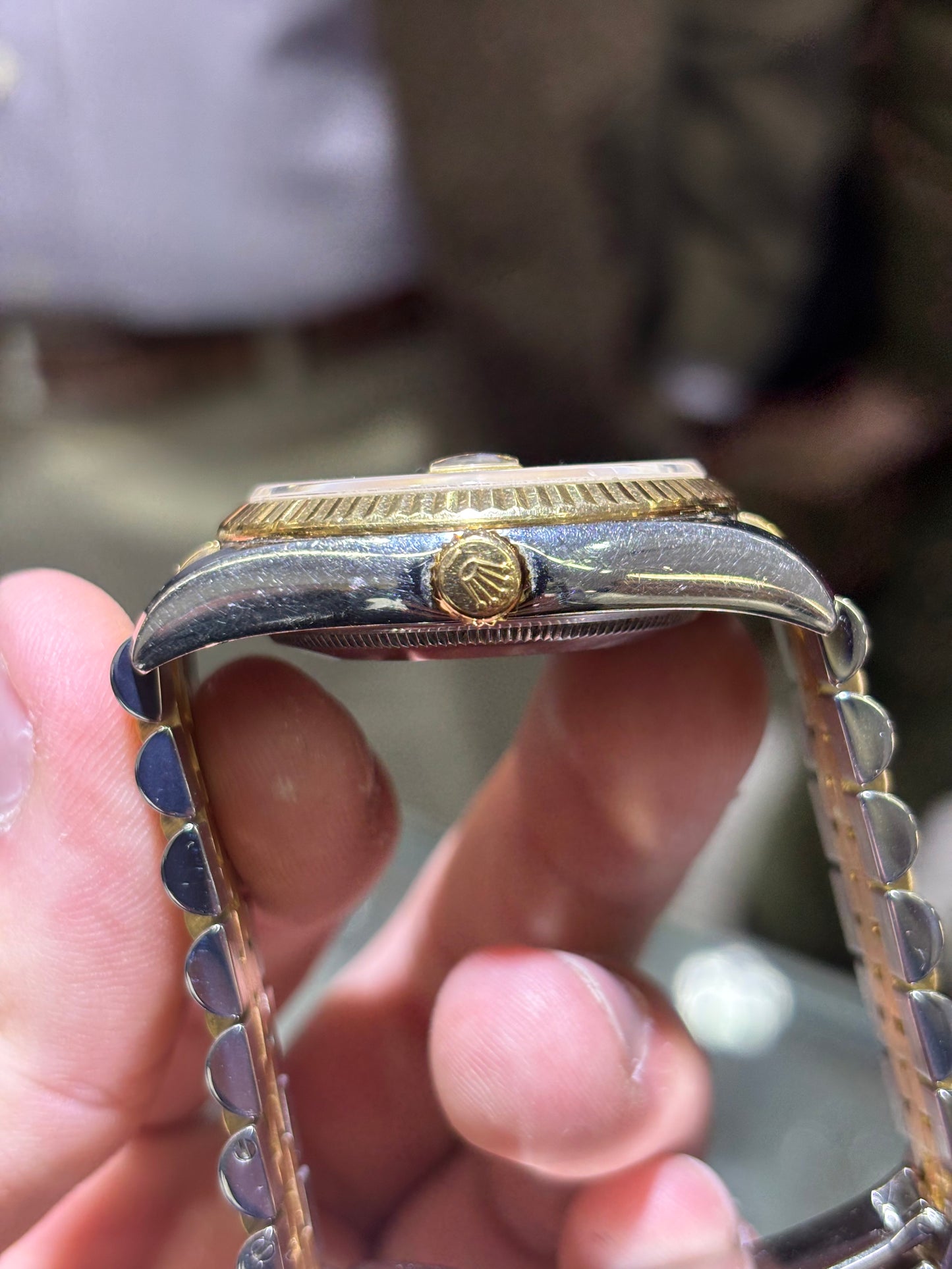 Rolex Datejust 36mm Champagne Stick Fluted Jubilee 116233