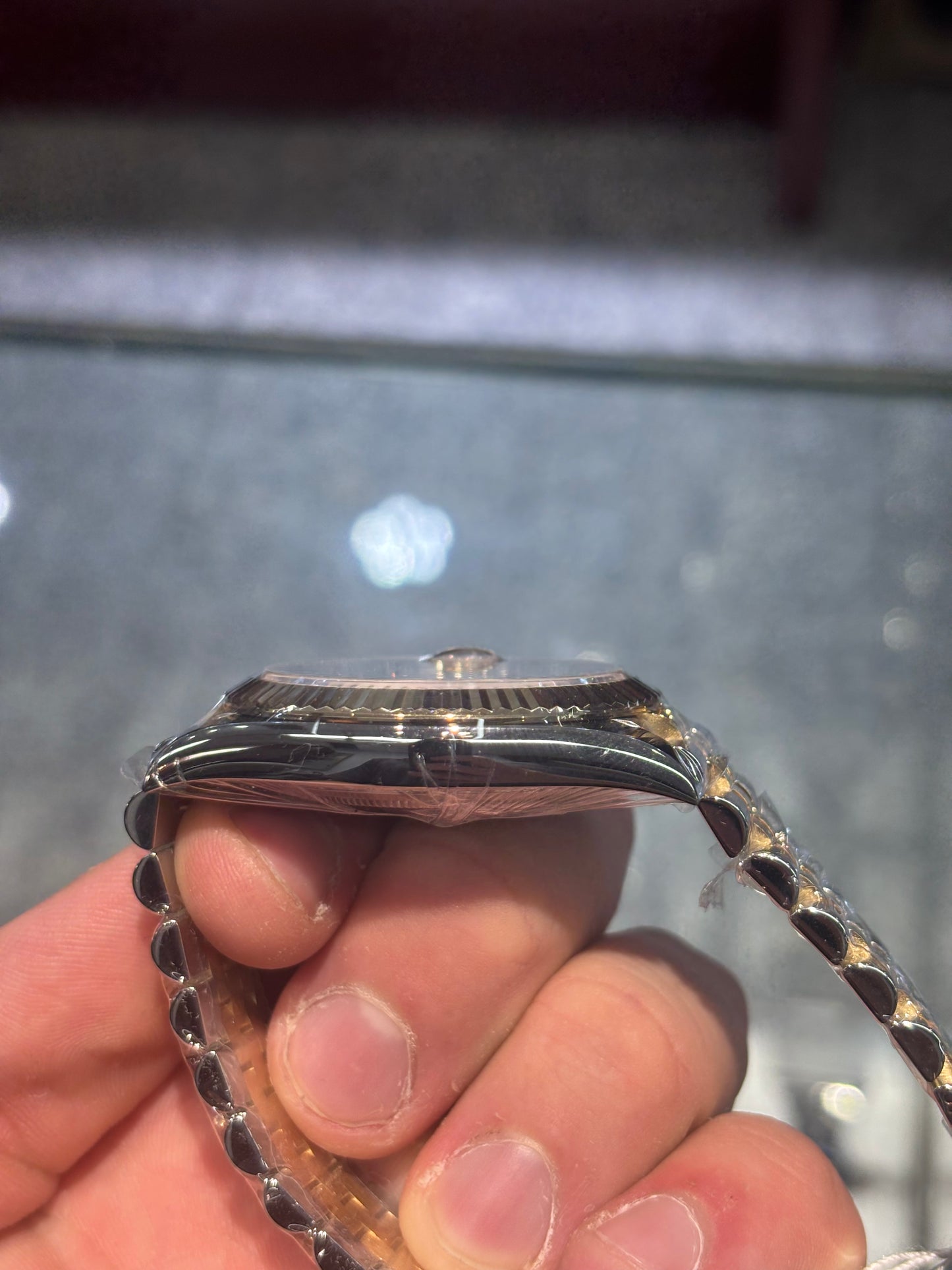 Rolex Datejust 41mm MOP Diamond Fluted Jubilee Bracelet Box and Papers 162333