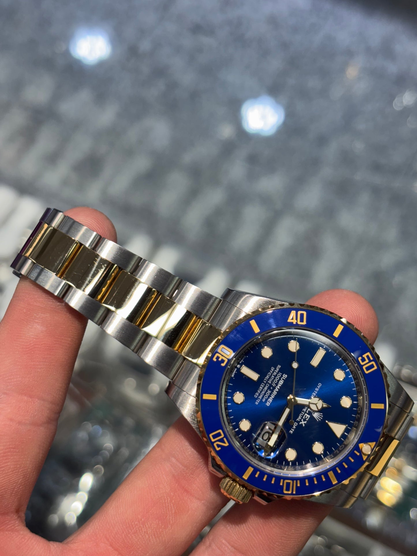 Rolex Submariner Date 41mm Blue Dial Two Tone 126613LB Box & Papers 2021
