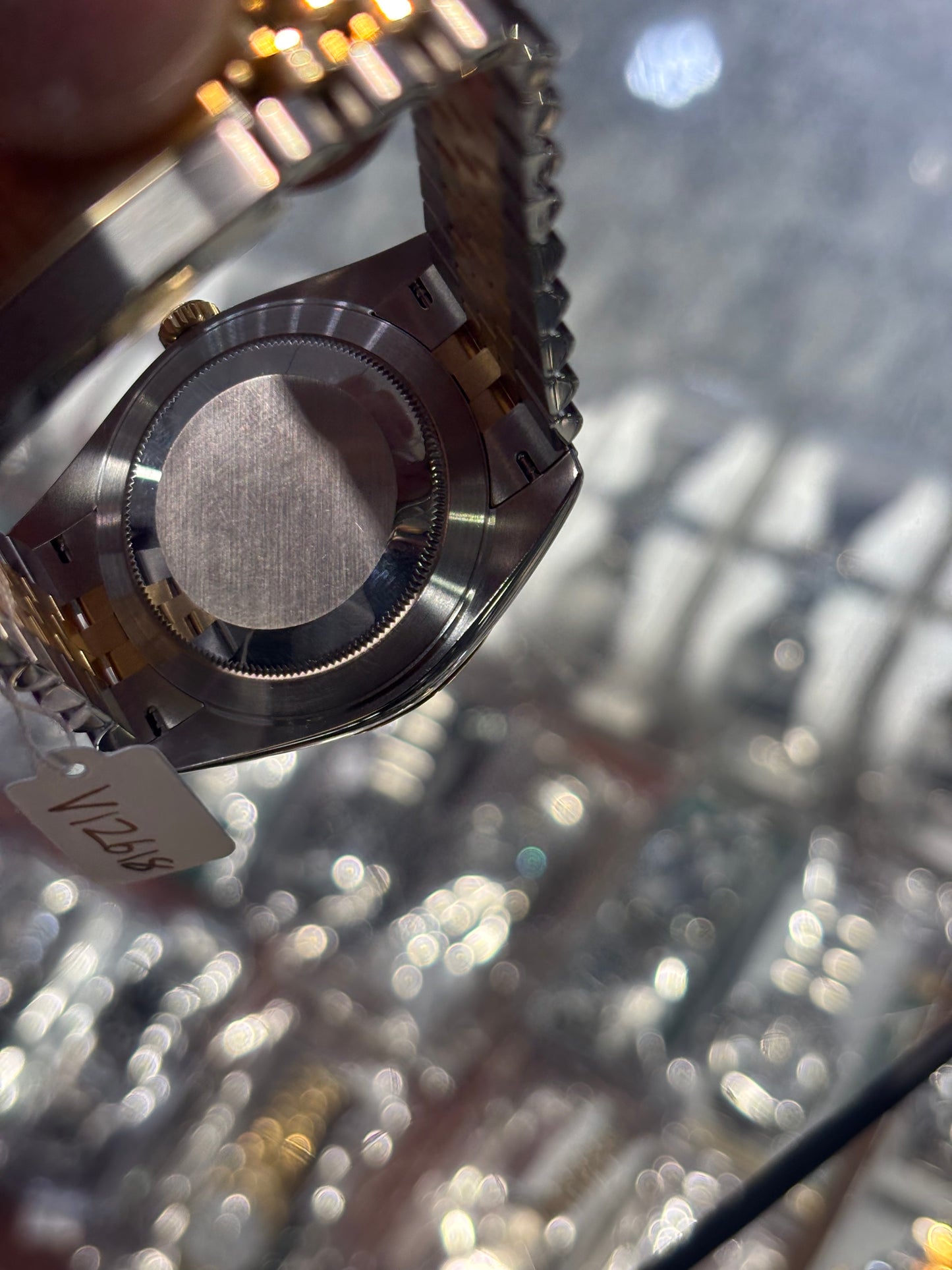 Rolex Datejust 41mm Champagne Diamond Fluted Jubilee Bracelet Box and Papers 126333