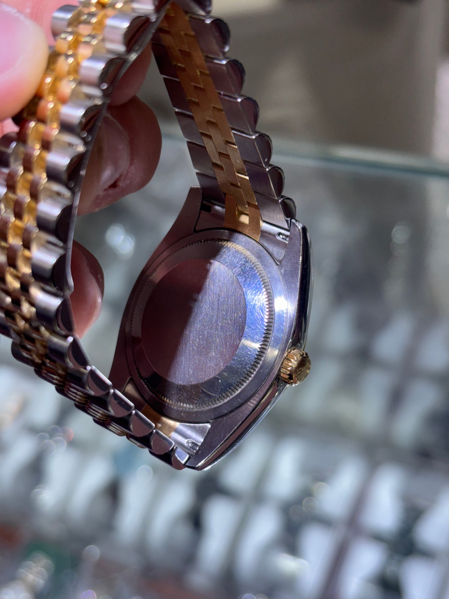 Rolex Datejust 36mm Champagne Stick Fluted Jubilee 116233