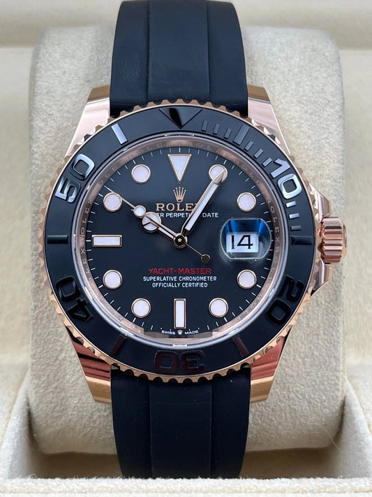 Yacht-Master 40mm Rose Gold Oysterflex 126655 Box & Papers 2024