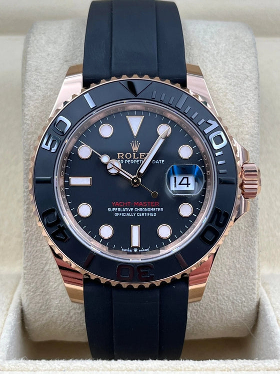 Yacht-Master 40mm Rose Gold Oysterflex 126655 Box & Papers 2024